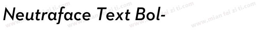 Neutraface Text Bol字体转换